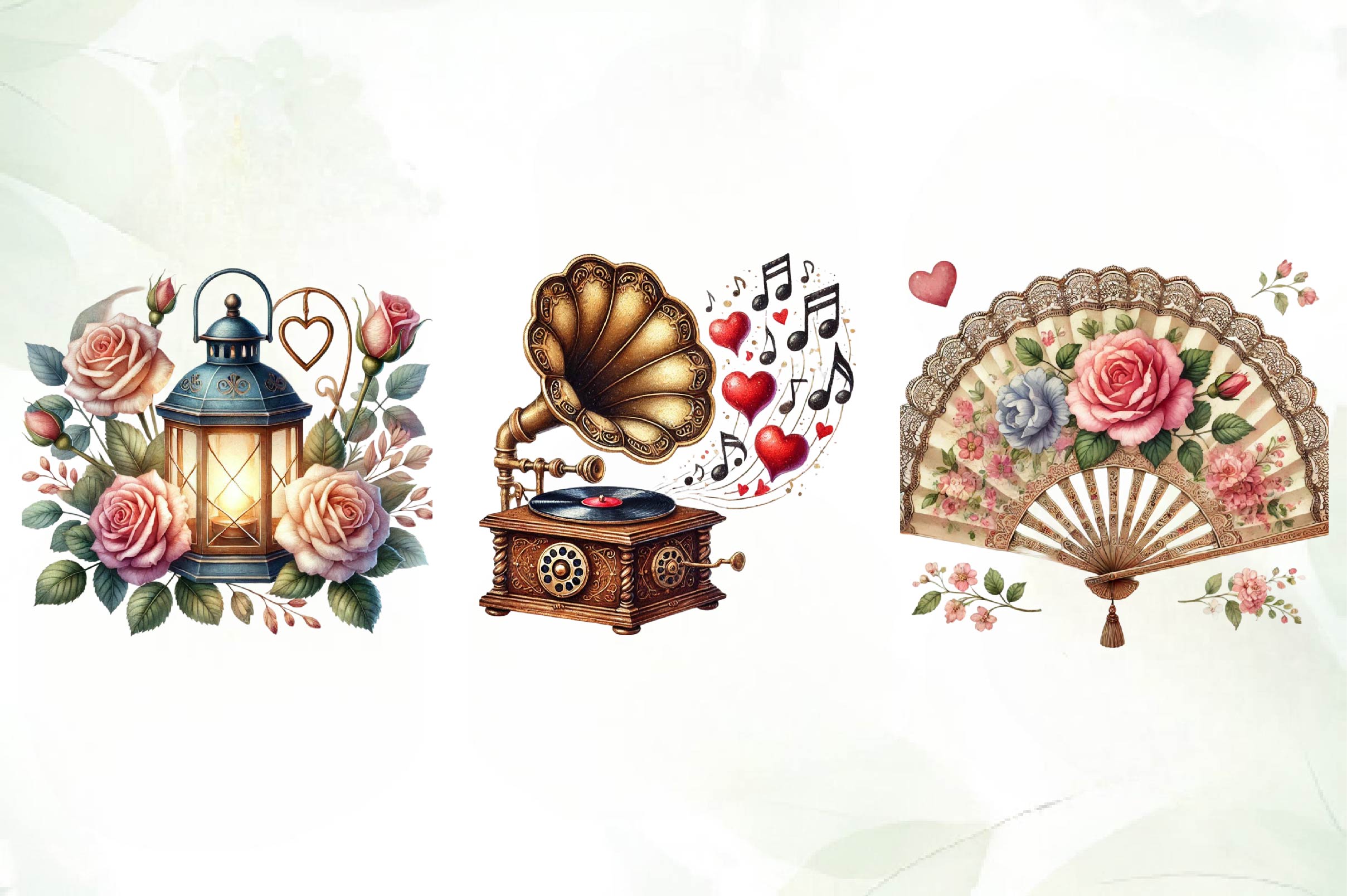 Vintage Old Valentines Day Clipart Bundle - CraftNest - Digital Crafting and Art