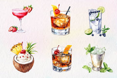 Cocktails Clipart Bundle - CraftNest - Digital Crafting and Art