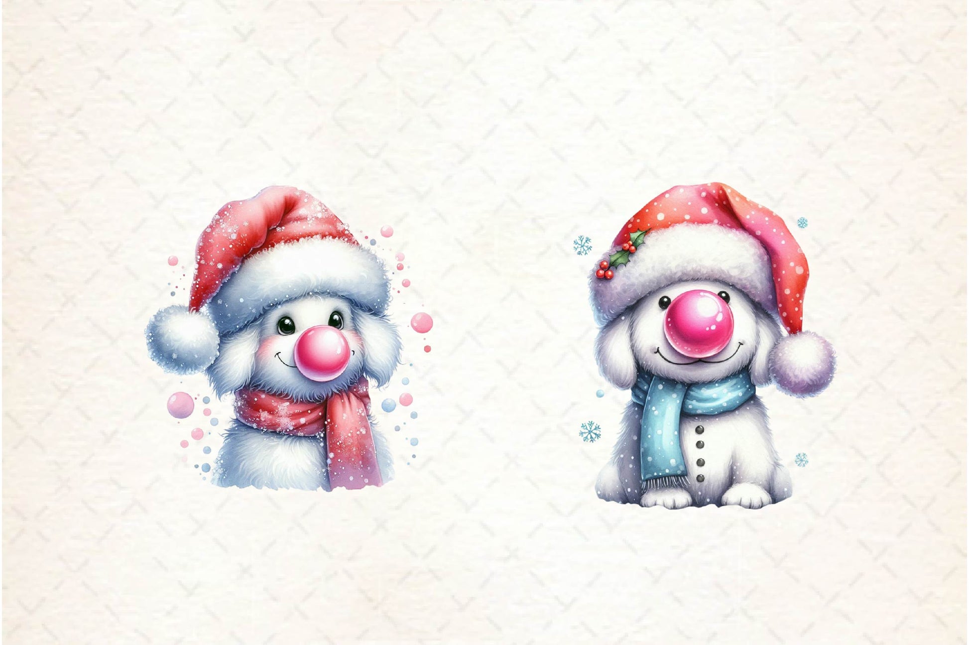 Groovy Christmas Dog And Bubblegum Clipart Bundle - CraftNest - Digital Crafting and Art