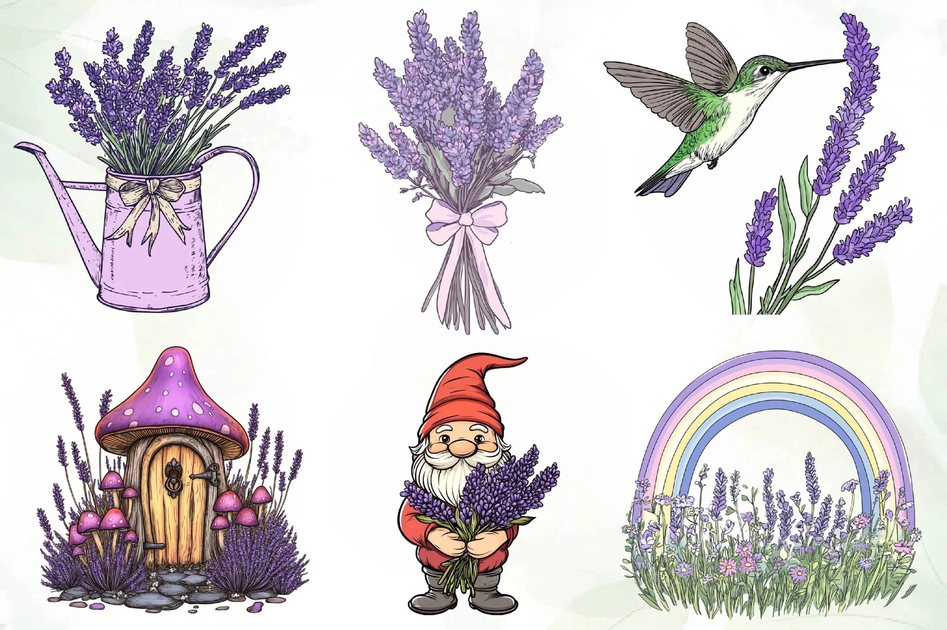 Lavender Spring Clipart Bundle - CraftNest - Digital Crafting and Art