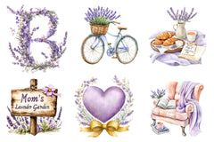 Lavender Mothers Day Clipart Bundle - CraftNest - Digital Crafting and Art