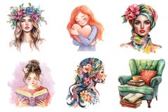 Cute Womens Month Clipart Bundle - CraftNest - Digital Crafting and Art