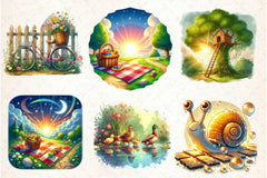 Summer Nature Walk Clipart Bundle 1 - CraftNest - Digital Crafting and Art