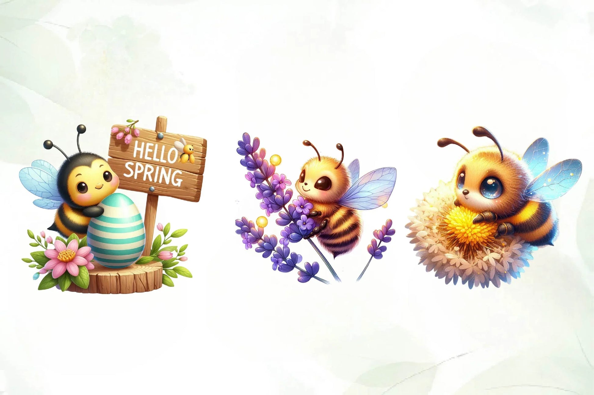 Spring Bee Clipart Bundle 3 - CraftNest - Digital Crafting and Art