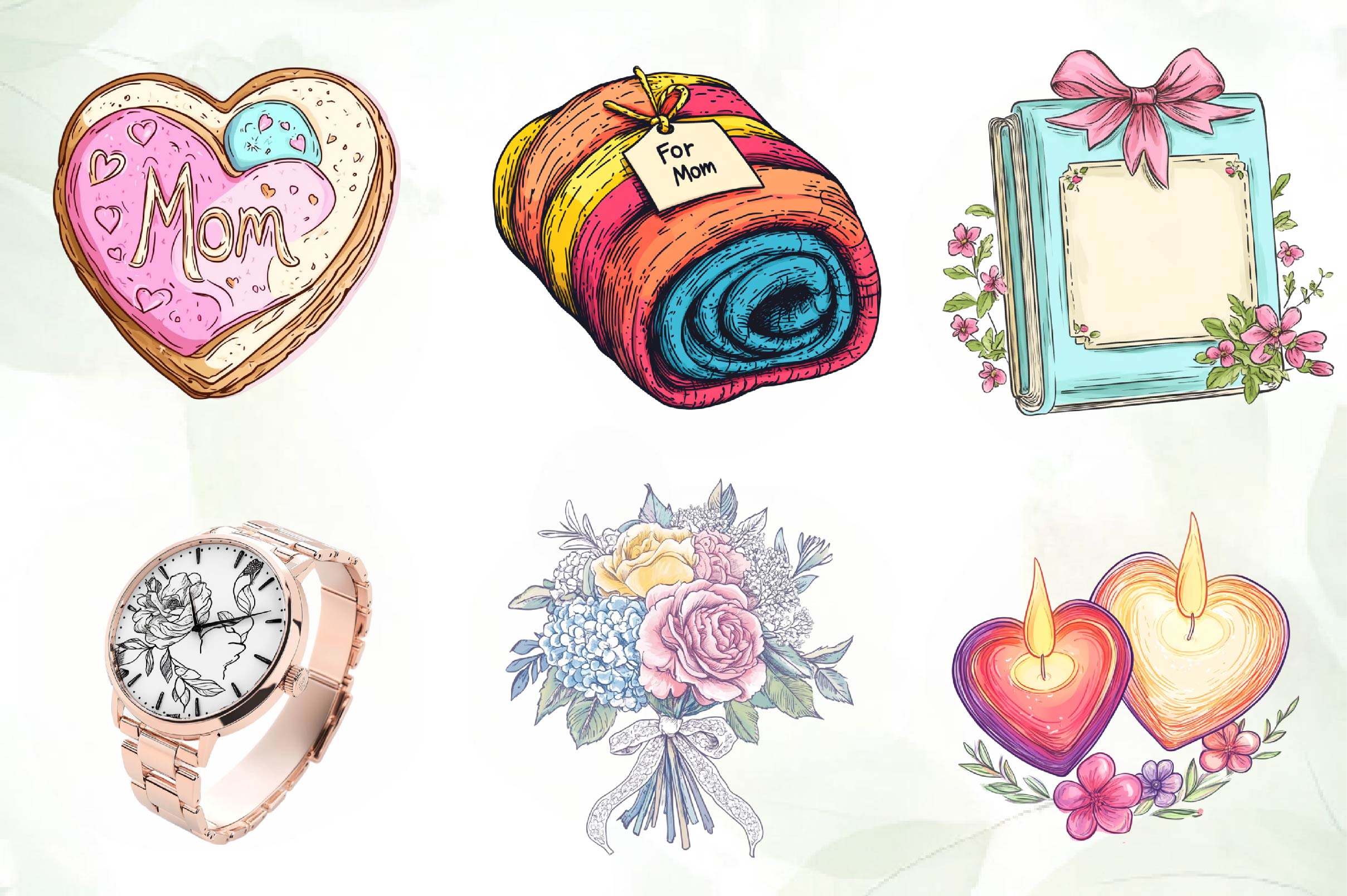 Charming Mothers Day Gift Clipart Bundle - CraftNest - Digital Crafting and Art