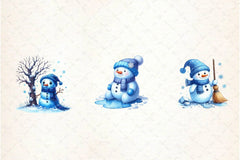 Depression Sad Snowman Clipart Bundle - CraftNest - Digital Crafting and Art