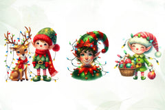 Christmas Elf Funny Elf Clipart Bundle - CraftNest - Digital Crafting and Art