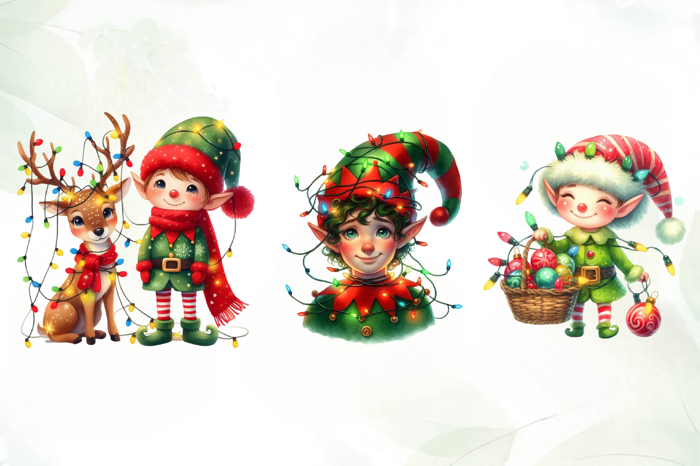 Christmas Elf Funny Elf Clipart Bundle - CraftNest - Digital Crafting and Art