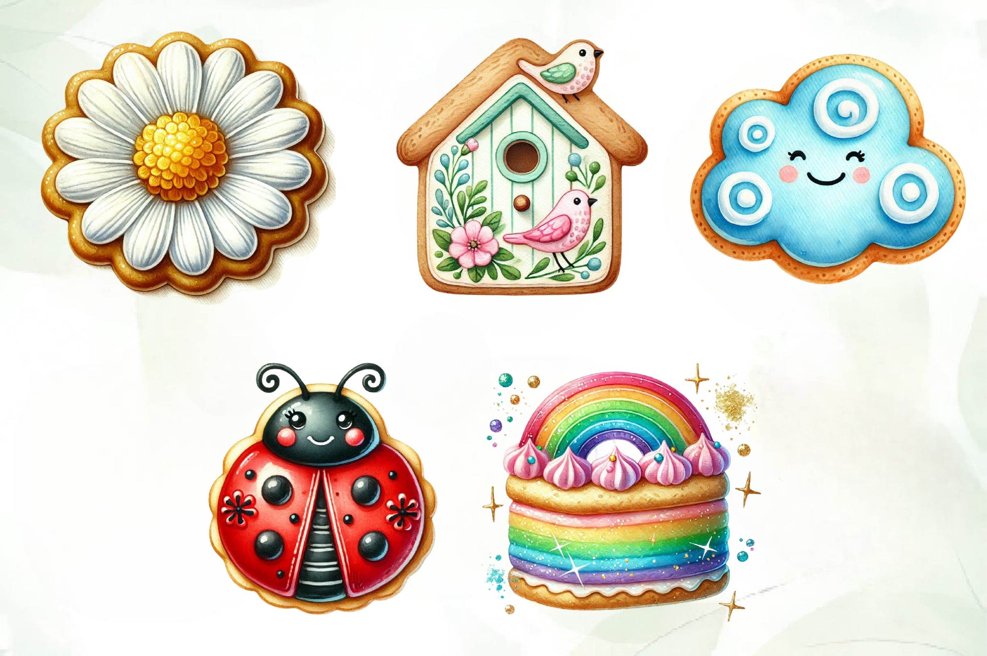 Spring Biscuits Clipart Bundle - CraftNest - Digital Crafting and Art