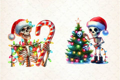 Christmas Skeleton Clipart Bundle 1 - CraftNest - Digital Crafting and Art