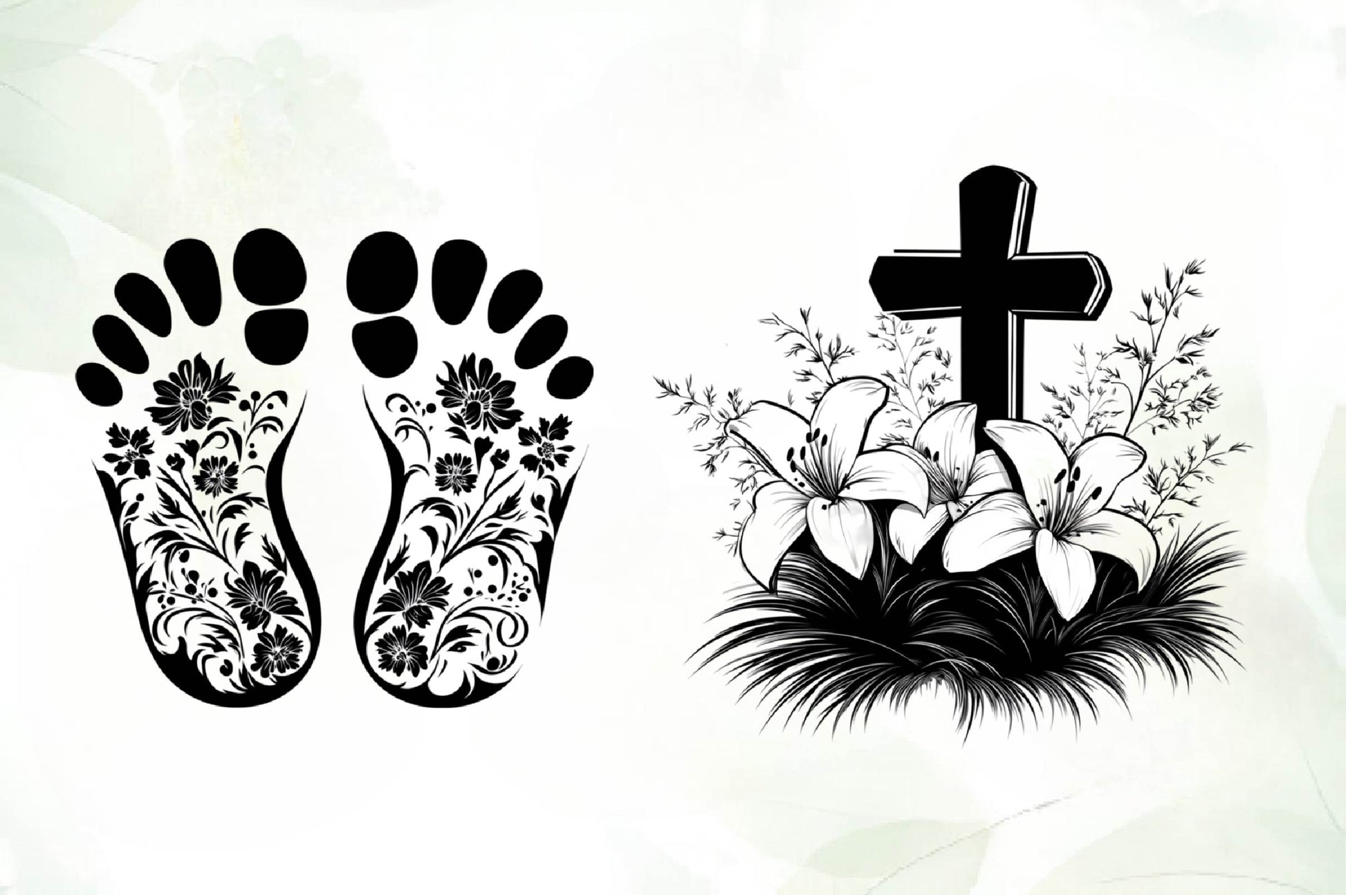 Black And White Easter Day Clipart Bundle - CraftNest - Digital Crafting and Art