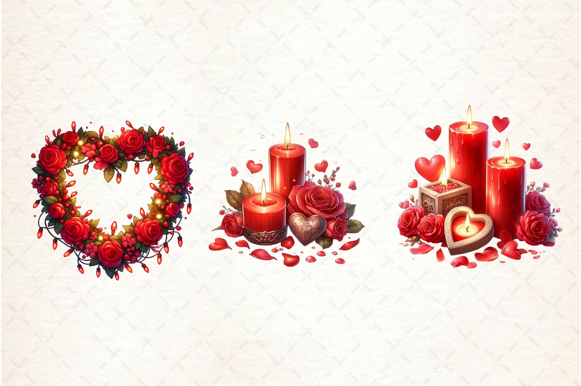 Red Valentines Day Prep Clipart Bundle - CraftNest - Digital Crafting and Art