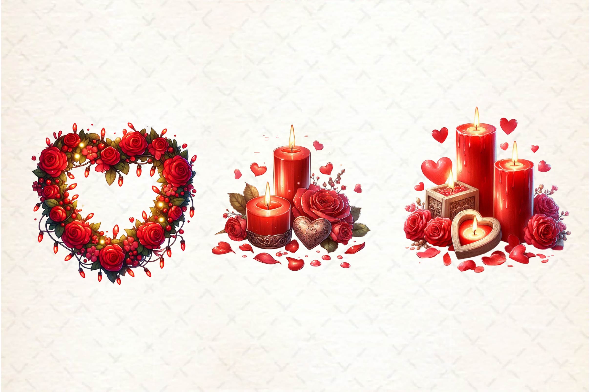 Red Valentines Day Prep Clipart Bundle - CraftNest - Digital Crafting and Art