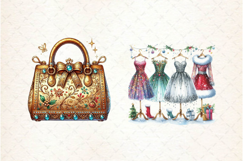 Fancy Holiday Boutique Clipart Bundle - CraftNest - Digital Crafting and Art