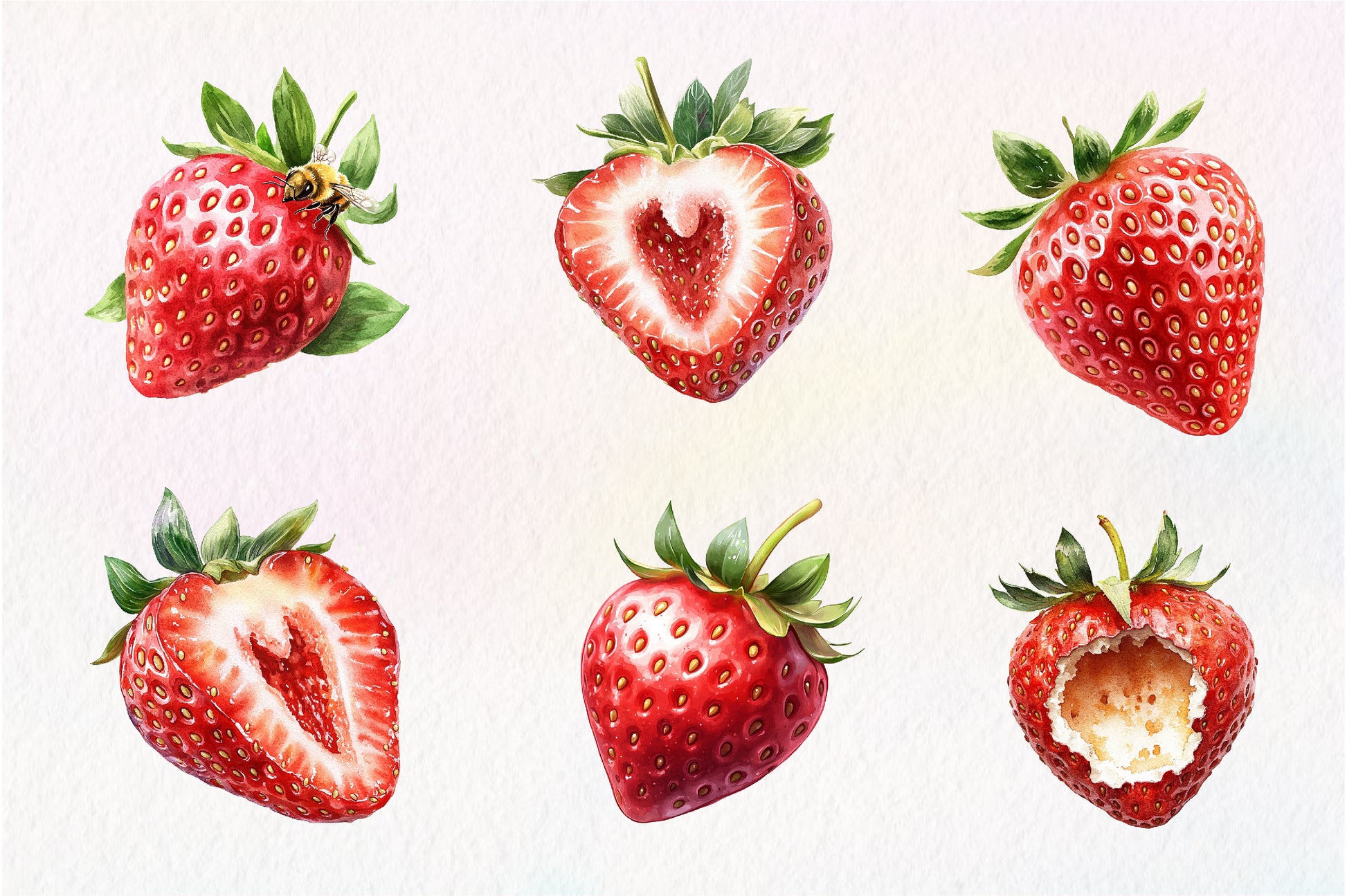 Strawberry Clipart Bundle - CraftNest - Digital Crafting and Art