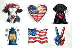 4th Of July Clipart Bundle 3 - CraftNest - Digital Crafting and Art
