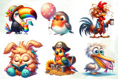 Quirky Funny Bird Clipart Bundle 1 - CraftNest - Digital Crafting and Art