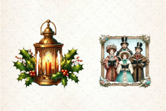Christmas Antique Clipart Bundle - CraftNest - Digital Crafting and Art