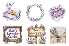 Lavender Mothers Day Clipart Bundle 1 - CraftNest - Digital Crafting and Art