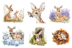 Fawn & Doe Clipart Bundle - CraftNest - Digital Crafting and Art