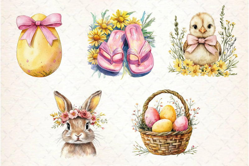 Simple Easter & Spring Clipart Bundle - CraftNest - Digital Crafting and Art