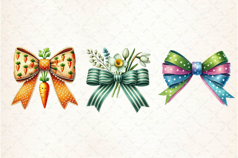 Easter Bow Clipart Bundle 1 - CraftNest - Digital Crafting and Art