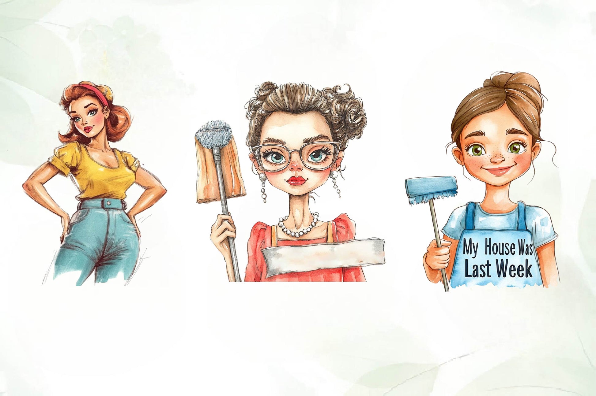 Sarcastic Housewife Clipart Bundle - CraftNest - Digital Crafting and Art