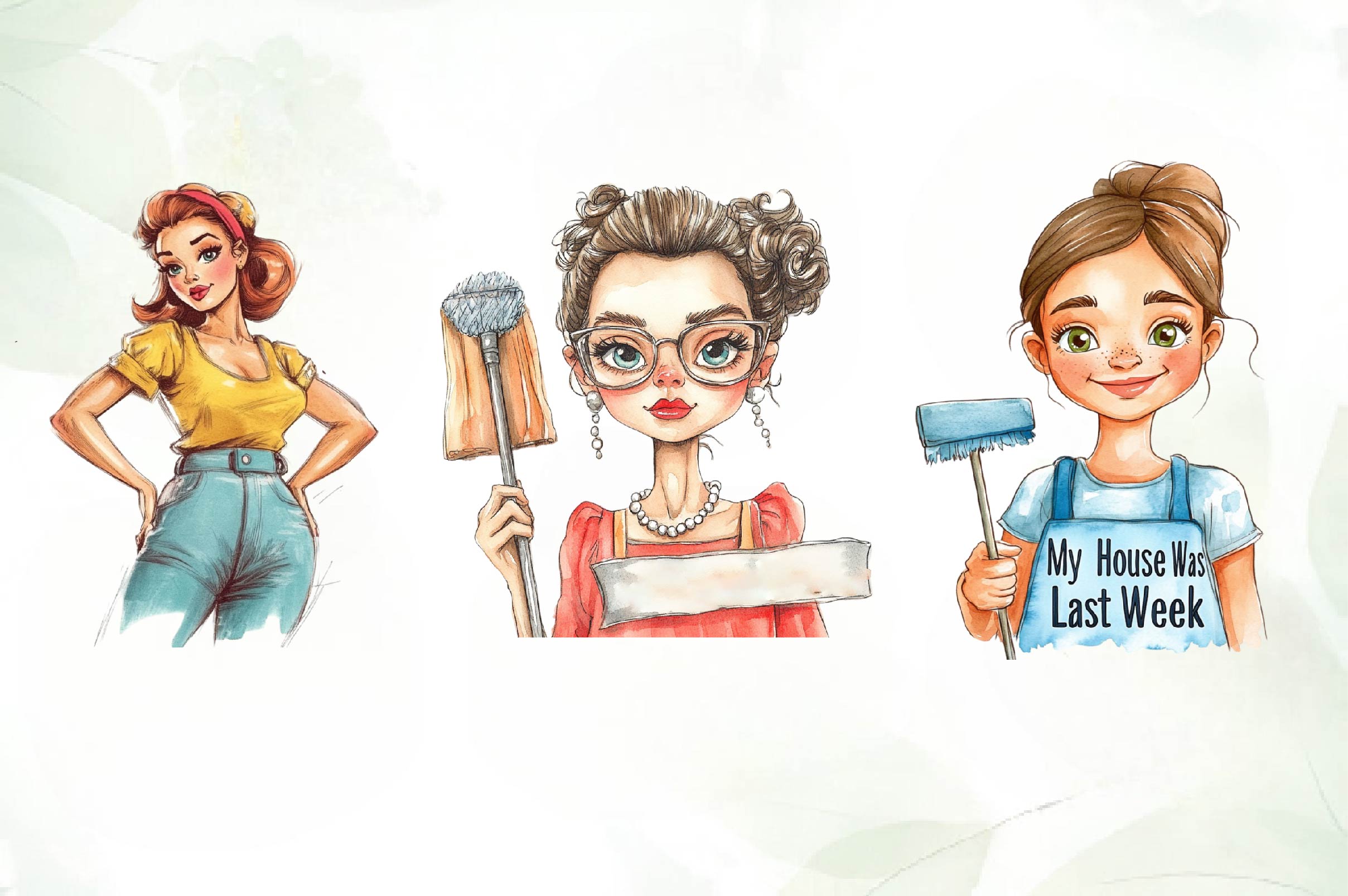 Sarcastic Housewife Clipart Bundle - CraftNest - Digital Crafting and Art