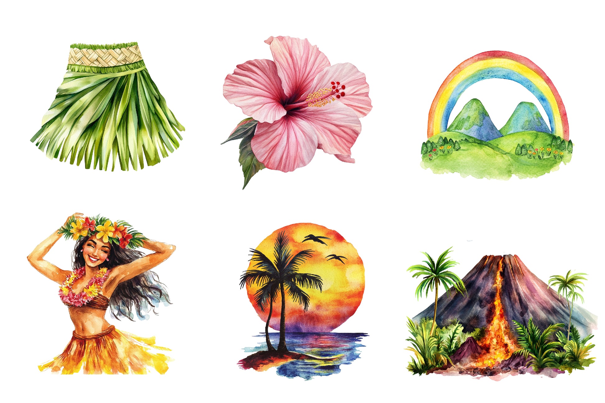 Hawaii Clipart Bundle - CraftNest - Digital Crafting and Art