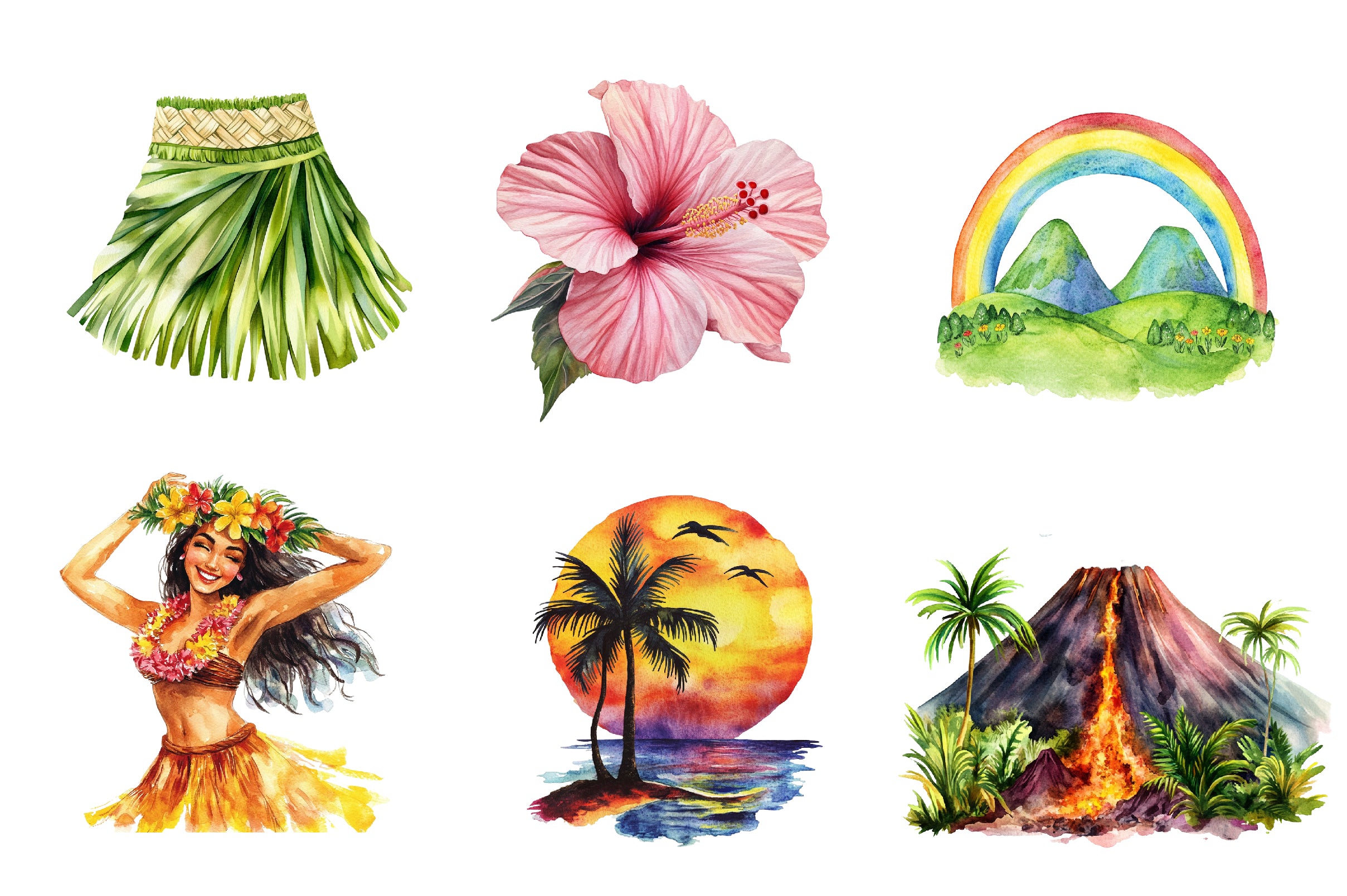 Hawaii Clipart Bundle - CraftNest - Digital Crafting and Art