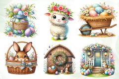 Country Farmhouse Easter Clipart Bundle 1 - CraftNest - Digital Crafting and Art