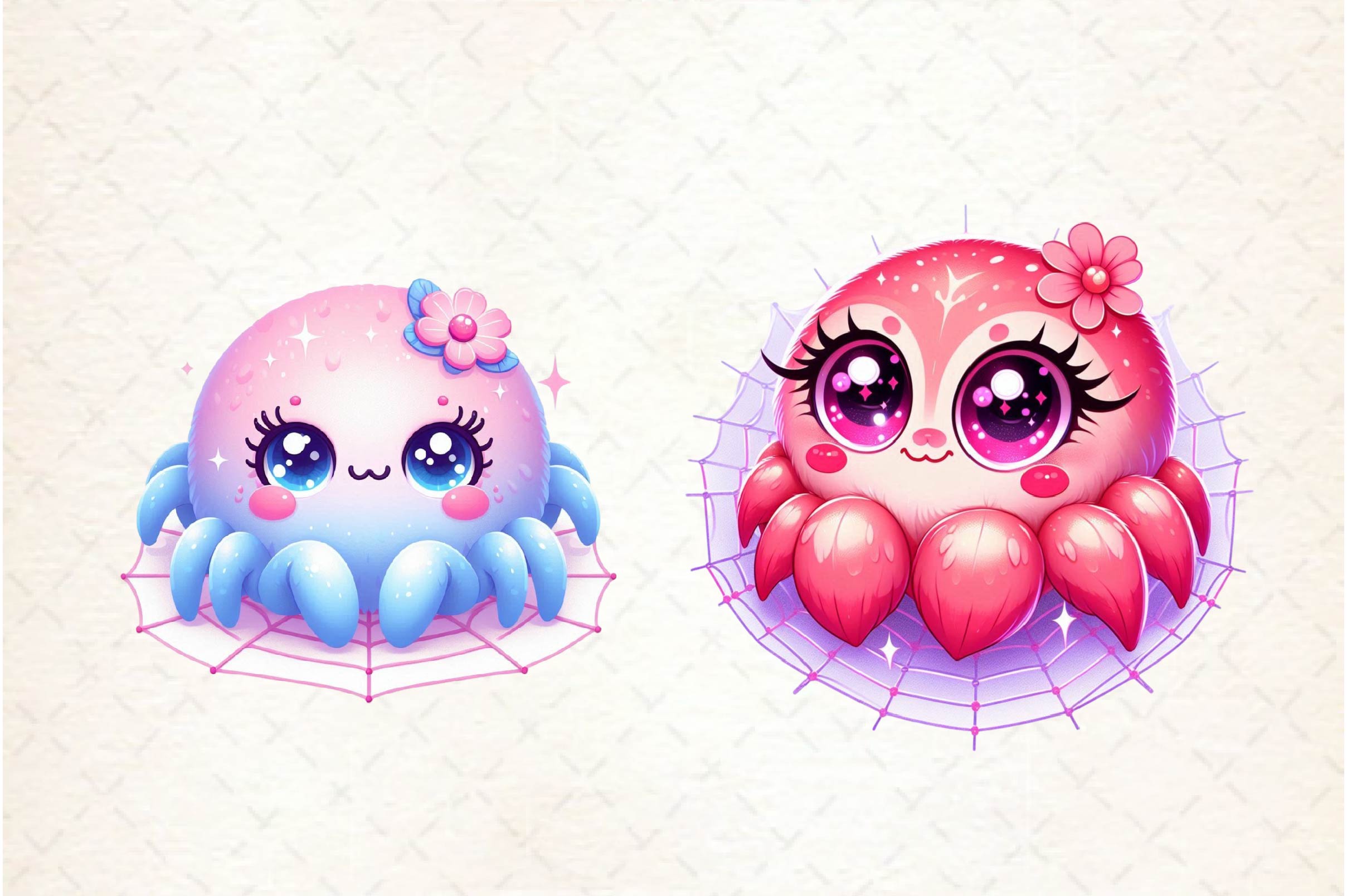 Kawaii Spider Clipart Bundle - CraftNest - Digital Crafting and Art
