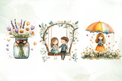 Cozy Romantic Spring Clipart Bundle - CraftNest - Digital Crafting and Art