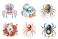 Boho Halloween Spider Clipart Bundle - CraftNest - Digital Crafting and Art