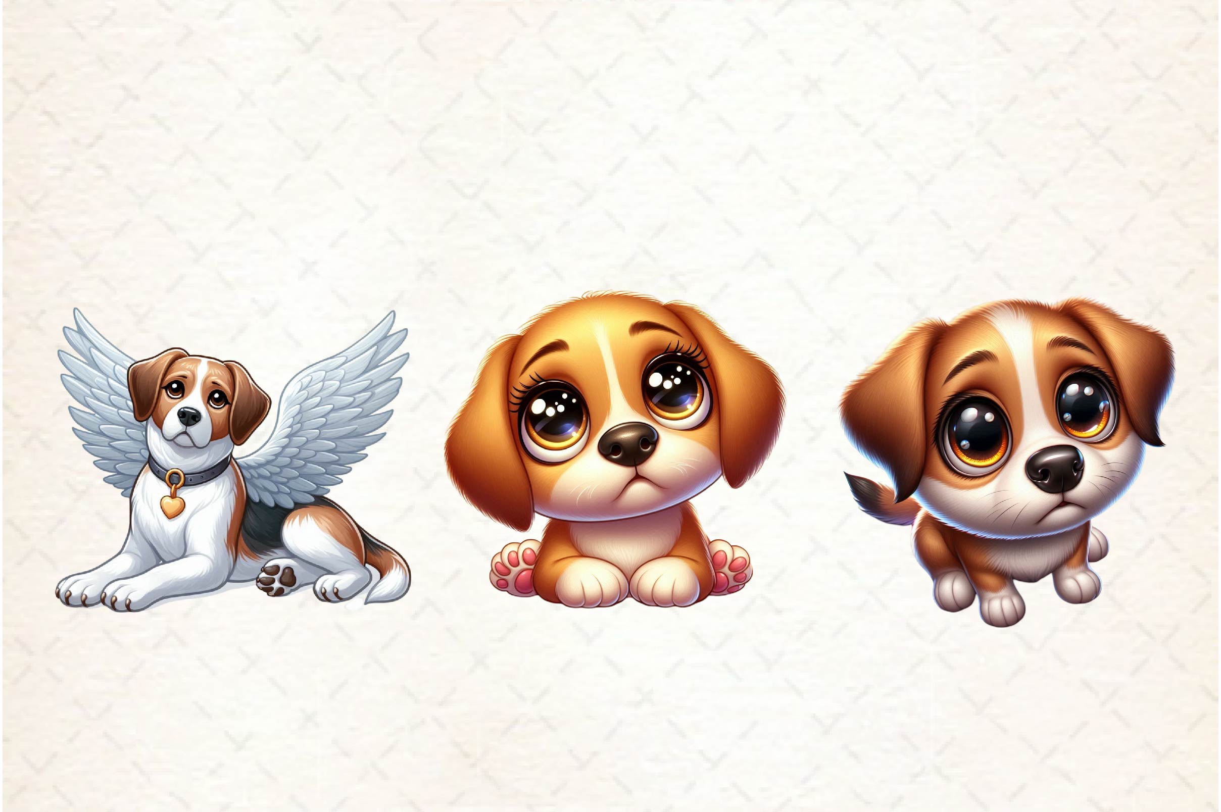 Cute And Emotional Dog Clipart Bundle - CraftNest - Digital Crafting and Art