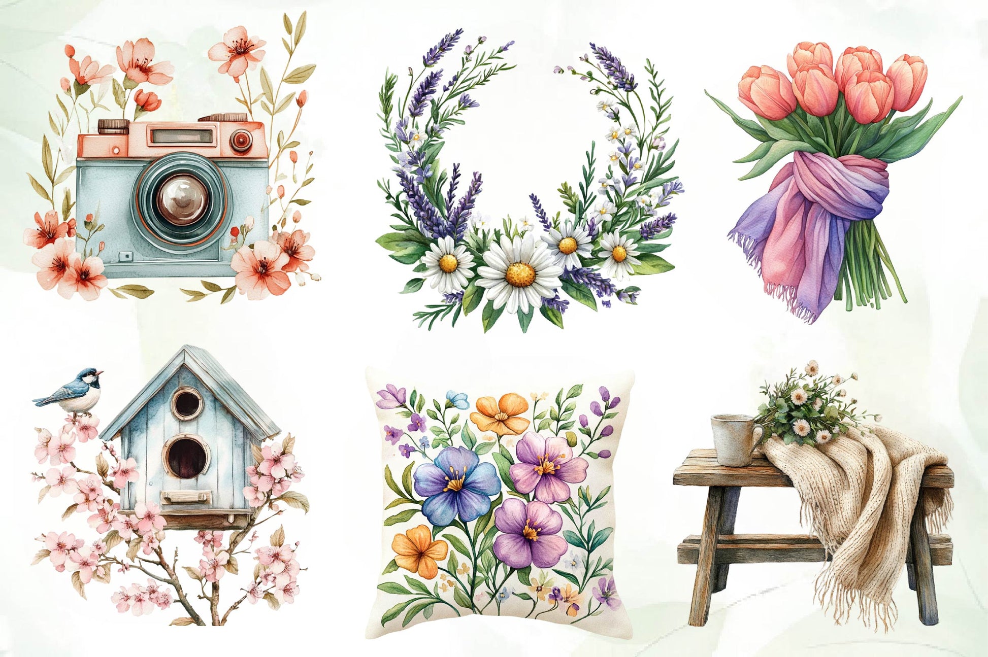 Spring Laundry Clipart Bundle - CraftNest - Digital Crafting and Art