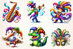 Mardi Gras Clipart Bundle 1 - CraftNest - Digital Crafting and Art