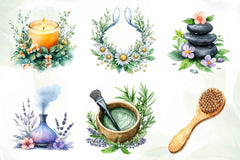 Spring Spa Day Clipart Bundle - CraftNest - Digital Crafting and Art