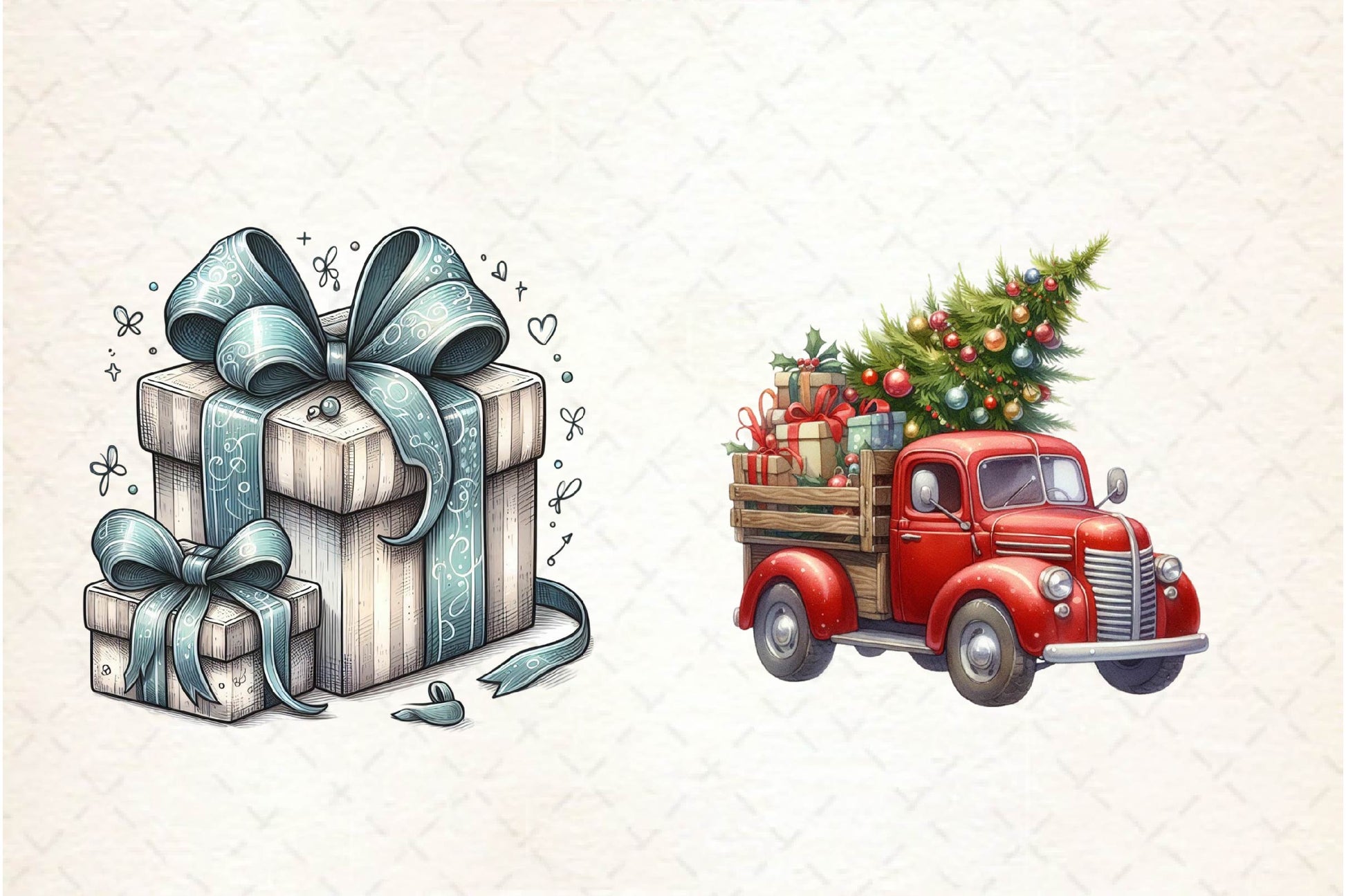 Christmas Doodle Clipart Bundle - CraftNest - Digital Crafting and Art