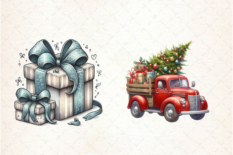 Christmas Doodle Clipart Bundle - CraftNest - Digital Crafting and Art