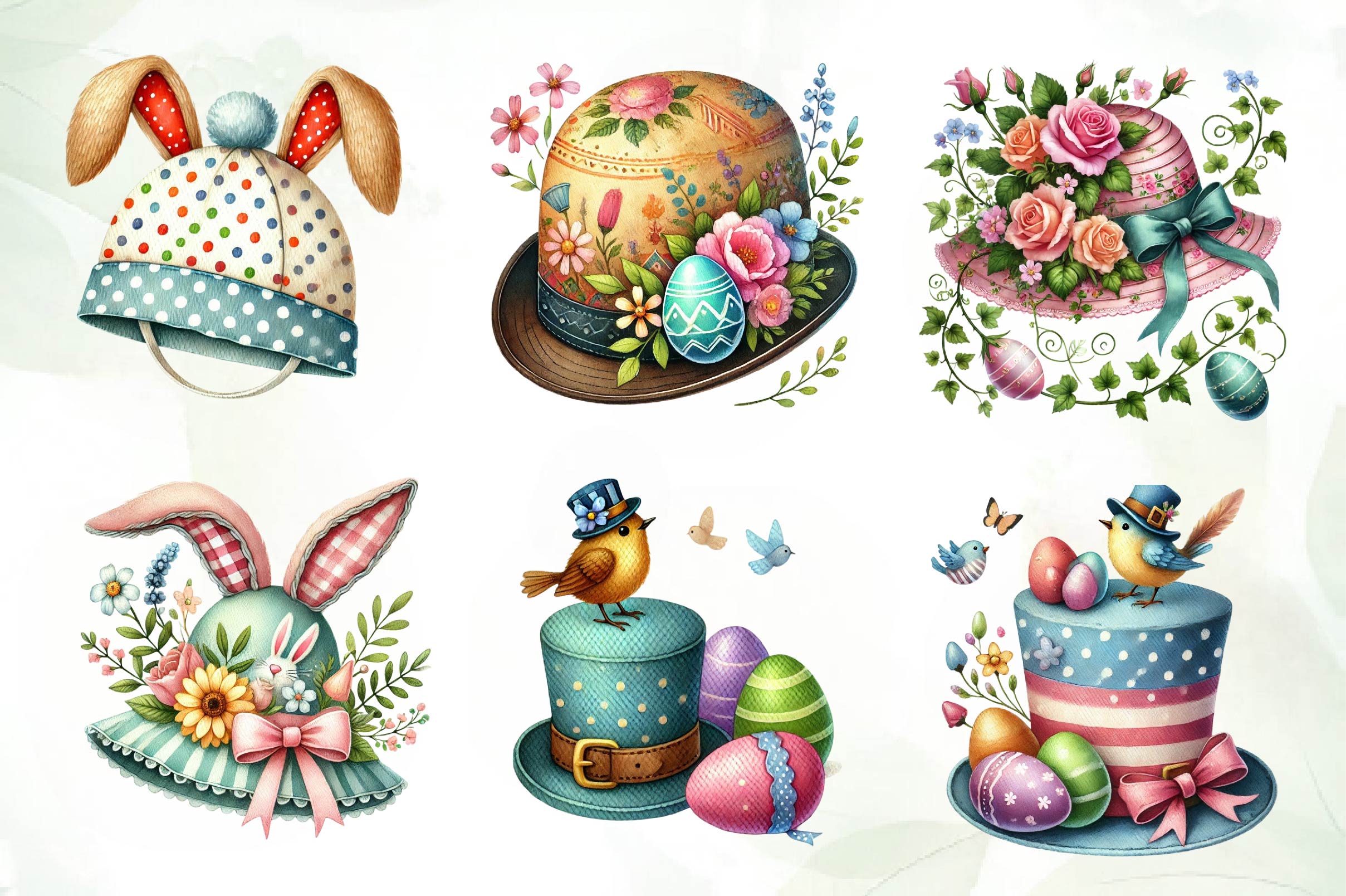 Easter Hat Clipart Bundle - CraftNest - Digital Crafting and Art