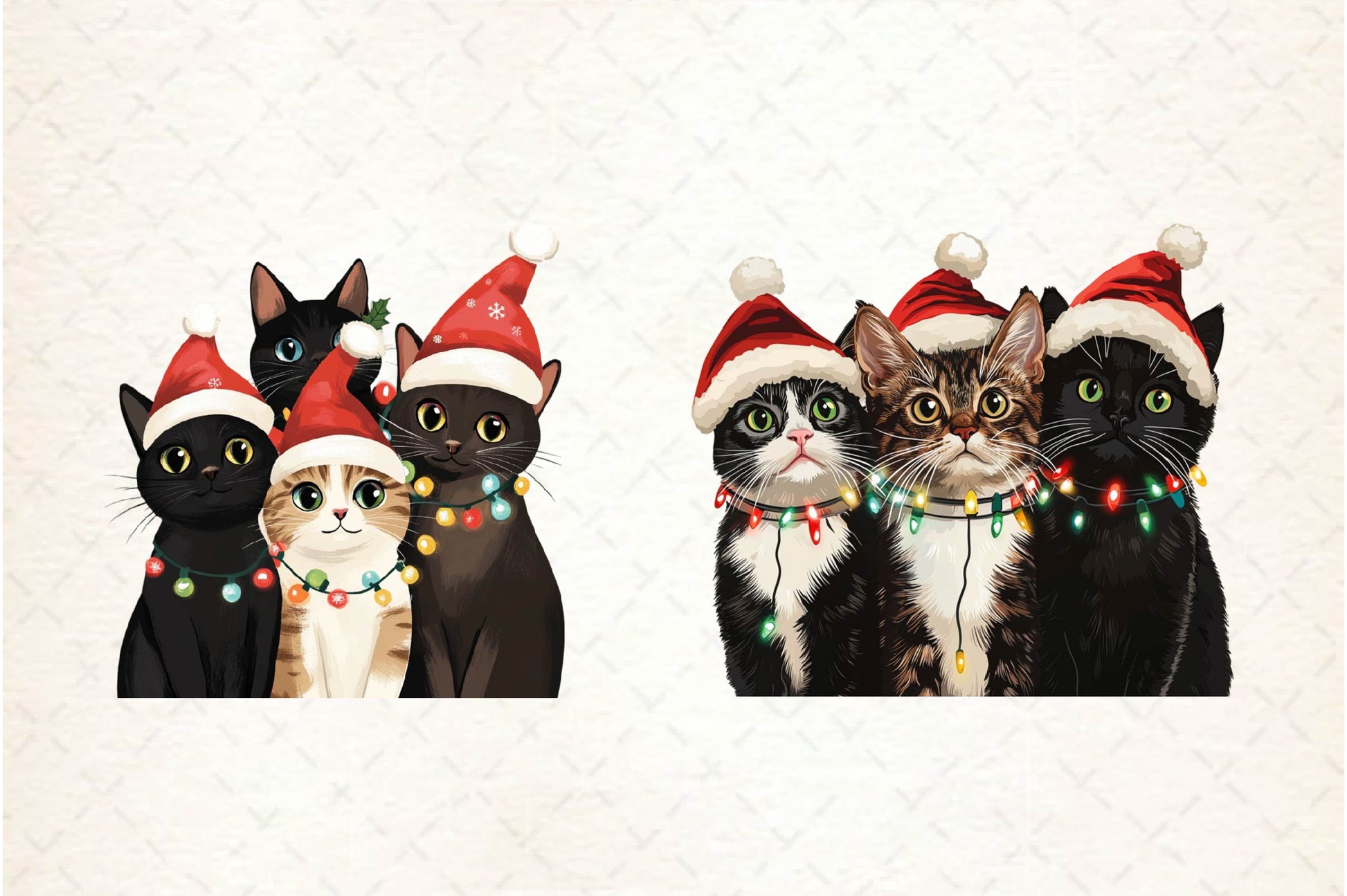 Christmas Black Cat Clipart Bundle 2 - CraftNest - Digital Crafting and Art