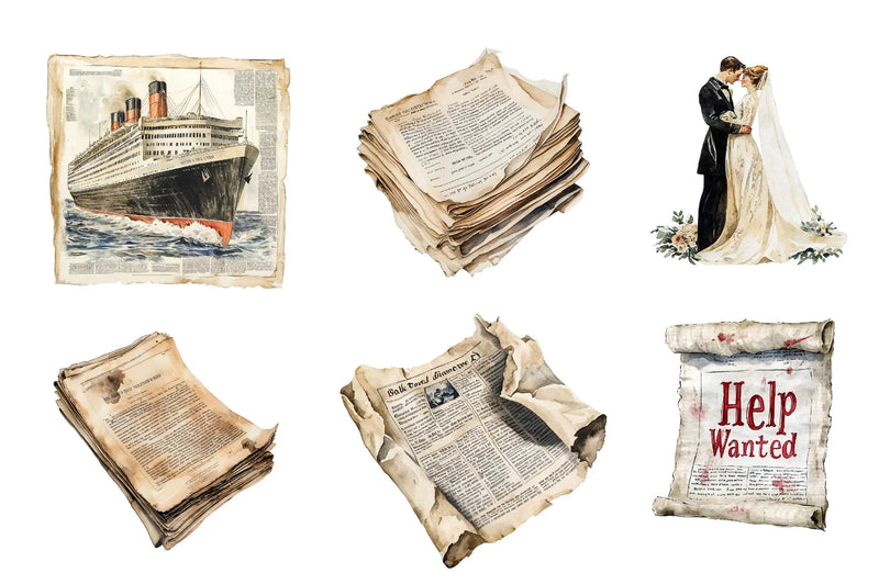 Old Newspaper Junk Journals - CraftNest - Digital Crafting and Art