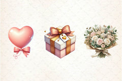 Neutral Pink Valentines Day Clipart Bundle - CraftNest - Digital Crafting and Art