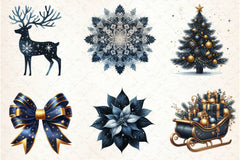Navy Christmas Clipart Bundle 1 - CraftNest - Digital Crafting and Art