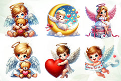 Valentines Angel Clipart Bundle - CraftNest - Digital Crafting and Art
