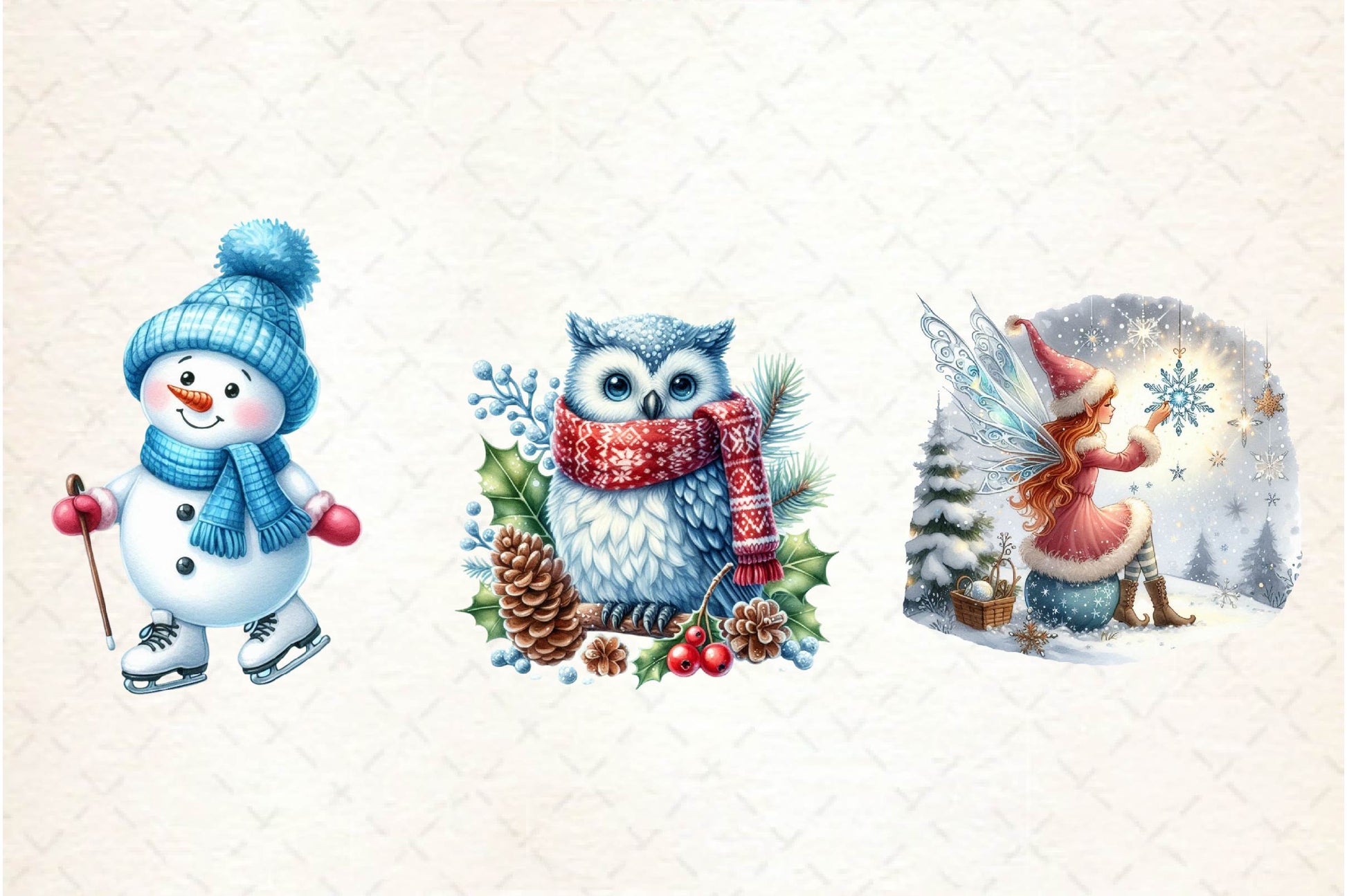 Beautiful Fairy Christmas Clipart Bundle - CraftNest - Digital Crafting and Art