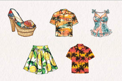 Summer Clothes Clipart Bundle - CraftNest - Digital Crafting and Art