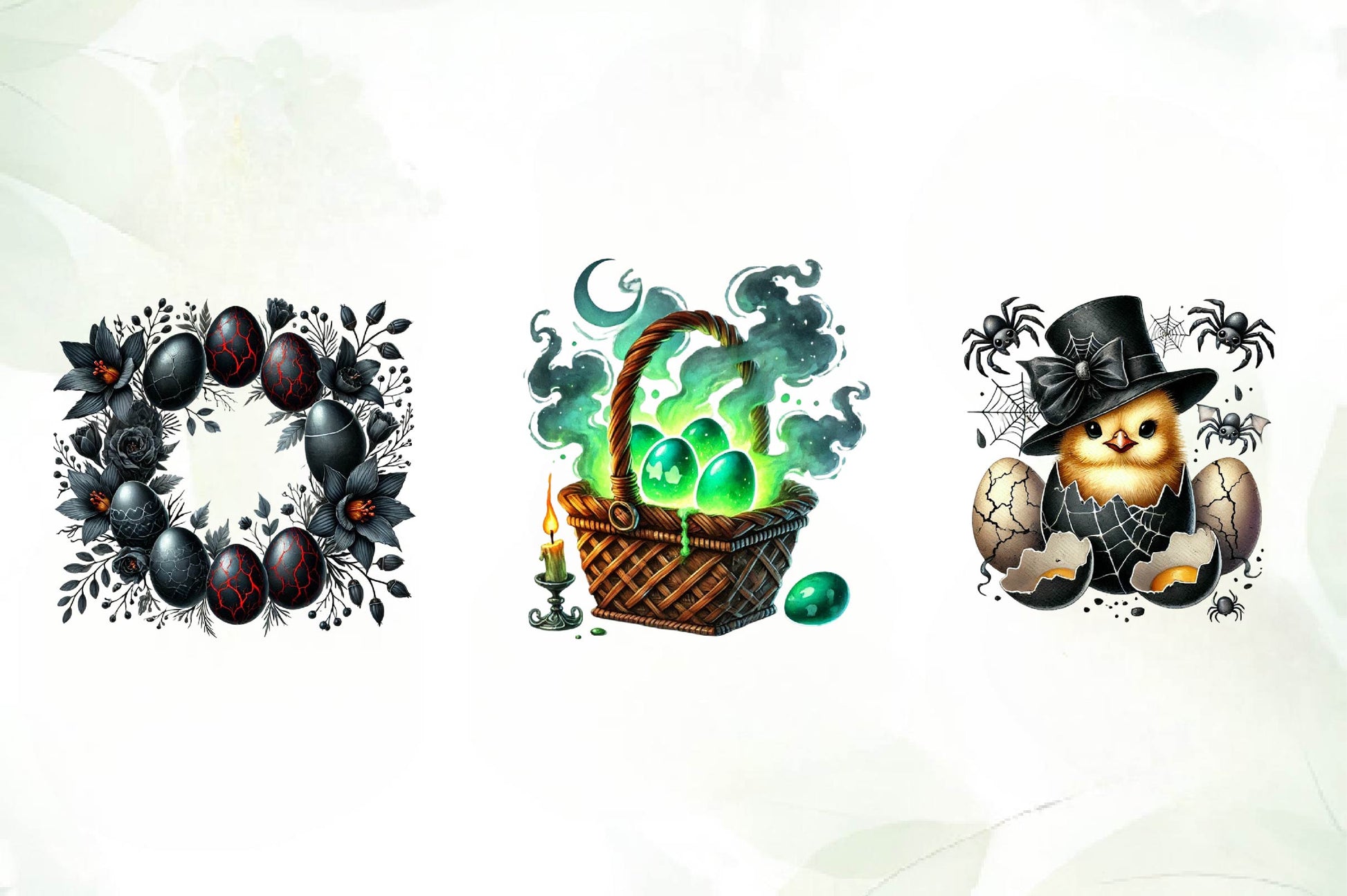 Funny Gothic Easter Clipart Bundle - CraftNest - Digital Crafting and Art