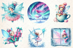 Christmas Winter Fairy Clipart Bundle - CraftNest - Digital Crafting and Art